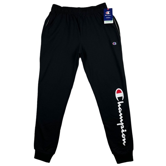 Champion Other - Champion PowerBlend Mens Fleece Jogger Pants Size M‎ (30x33) Navy Blue Graphic